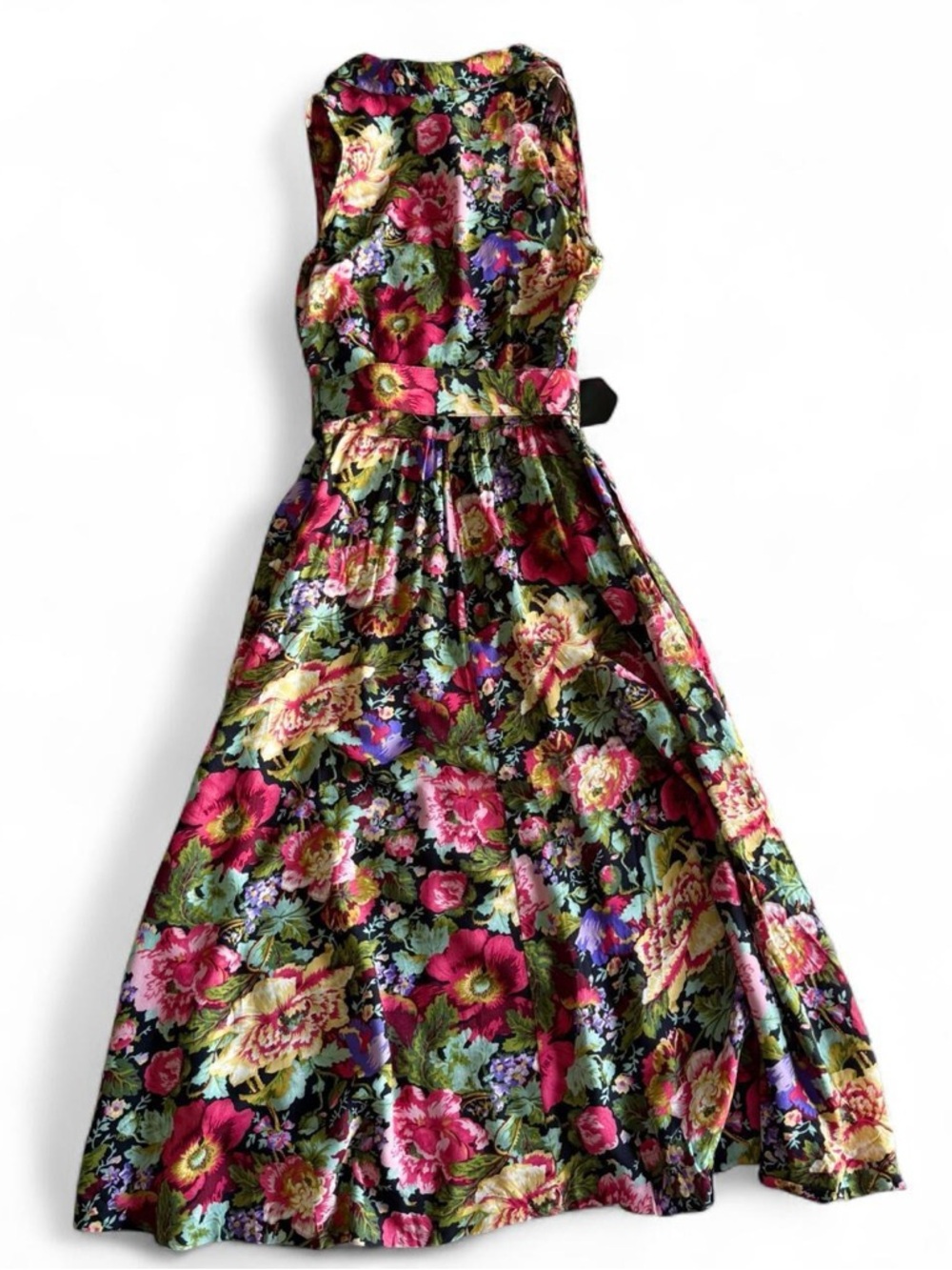 Vintage Ivy Impressions floral maxi dress - 90s whimsigoth cottagecore dress - Picture 7 of 7